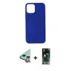 MARSİLYAN™- iPhone 12 Mini Kılıf Kozmos Yansıma Özel Seri - Şeffaf 360 Full Body Arka Koruyucu + Raze Metal Kamera Lens - KI