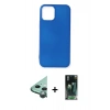 MARSİLYAN™- iPhone 12 Mini Kılıf Kozmos Yansıma Özel Seri - Şeffaf 360 Full Body Arka Koruyucu + Raze Metal Kamera Lens - YL