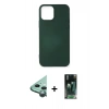 MARSİLYAN™- iPhone 12 Mini Kılıf Kozmos Yansıma Özel Seri - Şeffaf 360 Full Body Arka Koruyucu + Raze Metal Kamera Lens - YL