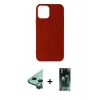 MARSİLYAN™- iPhone 12 Mini Kılıf Kozmos Yansıma Özel Seri - Şeffaf 360 Full Body Arka Koruyucu + Raze Metal Kamera Lens - YL