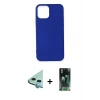 MARSİLYAN™- iPhone 12 Mini Kılıf Kozmos Yansıma Özel Seri - Şeffaf 360 Full Body Arka Koruyucu + Raze Metal Kamera Lens - MI