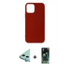 MARSİLYAN™- iPhone 12 Mini Kılıf Kozmos Yansıma Özel Seri - Şeffaf 360 Full Body Arka Koruyucu + Raze Metal Kamera Lens - MI