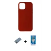 MARSİLYAN™- iPhone 12 Mini Kılıf Kozmos Yansıma Özel Seri - Şeffaf Royal Nano Ekran Koruyucu + Shine Kamera Lens Koruma Cam - GI