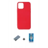 MARSİLYAN™- iPhone 12 Mini Kılıf Kozmos Yansıma Özel Seri - Şeffaf Royal Nano Ekran Koruyucu + Shine Kamera Lens Koruma Cam - GD