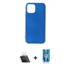 MARSİLYAN™- iPhone 12 Mini Kılıf Kozmos Yansıma Özel Seri - Şeffaf Royal Nano Ekran Koruyucu + Kamera Lens Koruma Cam - SF