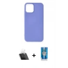 MARSİLYAN™- iPhone 12 Mini Kılıf Kozmos Yansıma Özel Seri - Şeffaf Royal Nano Ekran Koruyucu + Şeffaf Kamera Lens Koruma Cam