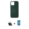 MARSİLYAN™- iPhone 12 Mini Kılıf Kozmos Yansıma Özel Seri - Şeffaf Royal Nano Ekran Koruyucu + Şeffaf Kamera Lens Koruma Cam