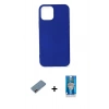 MARSİLYAN™- iPhone 12 Mini Kılıf Kozmos Yansıma Özel Seri - Şeffaf Royal Nano Ekran Koruyucu + Shine Kamera Lens Koruma Cam - PE