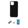 MARSİLYAN™- iPhone 12 Mini Kılıf Kozmos Yansıma Özel Seri - Şeffaf Royal Nano Ekran Koruyucu + Shine Kamera Lens Koruma Cam - SABE
