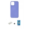 MARSİLYAN™- iPhone 12 Mini Kılıf Kozmos Yansıma Özel Seri - Şeffaf Royal Nano Ekran Koruyucu + Renkli Kamera Lens Koruma Cam - TU