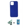 MARSİLYAN™- iPhone 12 Mini Kılıf Kozmos Yansıma Özel Seri - Şeffaf Royal Nano Ekran Koruyucu + Raze Metal Kamera Lens - YL