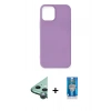 MARSİLYAN™- iPhone 12 Mini Kılıf Kozmos Yansıma Özel Seri - Şeffaf Royal Nano Ekran Koruyucu + Raze Metal Kamera Lens - YL