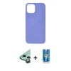 MARSİLYAN™- iPhone 12 Mini Kılıf Kozmos Yansıma Özel Seri - Şeffaf Royal Nano Ekran Koruyucu + Raze Metal Kamera Lens - YL
