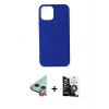 MARSİLYAN™- iPhone 12 Mini Kılıf Kozmos Yansıma Özel Seri - Şeffaf Temperli Cam Ekran Koruyucu + Raze Metal Kamera Lens - KI