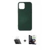 MARSİLYAN™- iPhone 12 Mini Kılıf Kozmos Yansıma Özel Seri - Şeffaf Temperli Cam Ekran Koruyucu + Kamera Lens Koruma Cam - SF