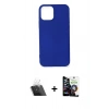 MARSİLYAN™- iPhone 12 Mini Kılıf Kozmos Yansıma Özel Seri - Şeffaf Temperli Cam Ekran Koruyucu + Kamera Lens Koruma Cam - SF