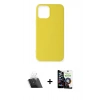 MARSİLYAN™- iPhone 12 Mini Kılıf Kozmos Yansıma Özel Seri - Şeffaf Temperli Cam Ekran Koruyucu + Kamera Lens Koruma Cam - SF