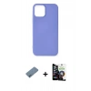 MARSİLYAN™- iPhone 12 Mini Kılıf Kozmos Yansıma Özel Seri - Şeffaf Temperli Cam Ekran Koruyucu + Shine Kamera Lens Koruma Cam - MI