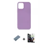 MARSİLYAN™- iPhone 12 Mini Kılıf Kozmos Yansıma Özel Seri - Şeffaf Temperli Cam Ekran Koruyucu + Shine Kamera Lens Koruma Cam - MI
