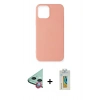 MARSİLYAN™- iPhone 12 Mini Kılıf Kozmos Yansıma Özel Seri - Siyah Polymer Nano Ekran Koruyucu + Raze Metal Kamera Lens - KI