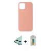 MARSİLYAN™- iPhone 12 Mini Kılıf Kozmos Yansıma Özel Seri - Siyah Polymer Nano Ekran Koruyucu + Raze Metal Kamera Lens - MI