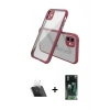 MARSİLYAN™- iPhone 12 Mini Kılıf Nova Asil Özel Seri - Şeffaf 360 Full Body Arka Koruyucu + Kamera Lens Koruma Cam - SF