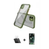 MARSİLYAN™- iPhone 12 Mini Kılıf Nova Asil Özel Seri - Şeffaf 360 Full Body Arka Koruyucu + Kamera Lens Koruma Cam - SF