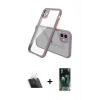 MARSİLYAN™- iPhone 12 Mini Kılıf Nova Asil Özel Seri - Şeffaf 360 Full Body Arka Koruyucu + Kamera Lens Koruma Cam - SF
