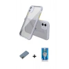 MARSİLYAN™- iPhone 12 Mini Kılıf Nova Asil Özel Seri - Şeffaf Royal Nano Ekran Koruyucu + Shine Kamera Lens Koruma Cam - GD