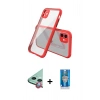 MARSİLYAN™- iPhone 12 Mini Kılıf Nova Asil Özel Seri - Şeffaf Royal Nano Ekran Koruyucu + Raze Metal Kamera Lens - KI