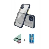 MARSİLYAN™- iPhone 12 Mini Kılıf Nova Asil Özel Seri - Şeffaf Royal Nano Ekran Koruyucu + Raze Metal Kamera Lens - KI