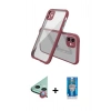 MARSİLYAN™- iPhone 12 Mini Kılıf Nova Asil Özel Seri - Şeffaf Royal Nano Ekran Koruyucu + Raze Metal Kamera Lens - KI