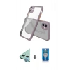 MARSİLYAN™- iPhone 12 Mini Kılıf Nova Asil Özel Seri - Şeffaf Royal Nano Ekran Koruyucu + Raze Metal Kamera Lens - MI