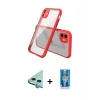 MARSİLYAN™- iPhone 12 Mini Kılıf Nova Asil Özel Seri - Şeffaf Royal Nano Ekran Koruyucu + Raze Metal Kamera Lens - MI