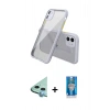 MARSİLYAN™- iPhone 12 Mini Kılıf Nova Asil Özel Seri - Şeffaf Royal Nano Ekran Koruyucu + Raze Metal Kamera Lens - MI