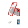 MARSİLYAN™- iPhone 12 Mini Kılıf Nova Asil Özel Seri - Şeffaf Royal Nano Ekran Koruyucu + Renkli Kamera Lens Koruma Cam - SI