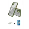 MARSİLYAN™- iPhone 12 Mini Kılıf Nova Asil Özel Seri - Şeffaf Royal Nano Ekran Koruyucu + Renkli Kamera Lens Koruma Cam - SI
