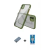 MARSİLYAN™- iPhone 12 Mini Kılıf Nova Asil Özel Seri - Şeffaf Royal Nano Ekran Koruyucu + Shine Kamera Lens Koruma Cam - GI