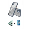 MARSİLYAN™- iPhone 12 Mini Kılıf Nova Asil Özel Seri - Şeffaf Royal Nano Ekran Koruyucu + Raze Metal Kamera Lens - YL