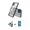 MARSİLYAN™- iPhone 12 Mini Kılıf Nova Asil Özel Seri - Şeffaf Royal Nano Ekran Koruyucu + Raze Metal Kamera Lens - YL