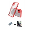 MARSİLYAN™- iPhone 12 Mini Kılıf Nova Asil Özel Seri - Şeffaf Temperli Cam Ekran Koruyucu + Shine Kamera Lens Koruma Cam - GI