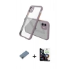 MARSİLYAN™- iPhone 12 Mini Kılıf Nova Asil Özel Seri - Şeffaf Temperli Cam Ekran Koruyucu + Shine Kamera Lens Koruma Cam - GI