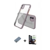 MARSİLYAN™- iPhone 12 Mini Kılıf Nova Asil Özel Seri - Şeffaf Temperli Cam Ekran Koruyucu + Shine Kamera Lens Koruma Cam - GS