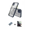 MARSİLYAN™- iPhone 12 Mini Kılıf Nova Asil Özel Seri - Şeffaf Temperli Cam Ekran Koruyucu + Shine Kamera Lens Koruma Cam - GS