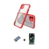 MARSİLYAN™- iPhone 12 Mini Kılıf Nova Asil Özel Seri - Siyah 360 Mat Full Body Arka Koruyucu + Shine Kamera Lens Koruma Cam - GI