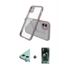 MARSİLYAN™- iPhone 12 Mini Kılıf Nova Asil Özel Seri - Siyah 360 Mat Full Body Arka Koruyucu + Raze Metal Kamera Lens - MI