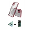 MARSİLYAN™- iPhone 12 Mini Kılıf Nova Asil Özel Seri - Siyah 360 Mat Full Body Arka Koruyucu + Raze Metal Kamera Lens - MI