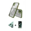 MARSİLYAN™- iPhone 12 Mini Kılıf Nova Asil Özel Seri - Siyah 360 Mat Full Body Arka Koruyucu + Raze Metal Kamera Lens - YL