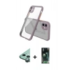 MARSİLYAN™- iPhone 12 Mini Kılıf Nova Asil Özel Seri - Siyah 360 Mat Full Body Arka Koruyucu + Raze Metal Kamera Lens - YL