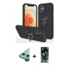 MARSİLYAN™- iPhone 12 Mini Kılıf Odak Form Prime - Şeffaf 360 Full Body Arka Koruyucu + Raze Metal Kamera Lens - YL